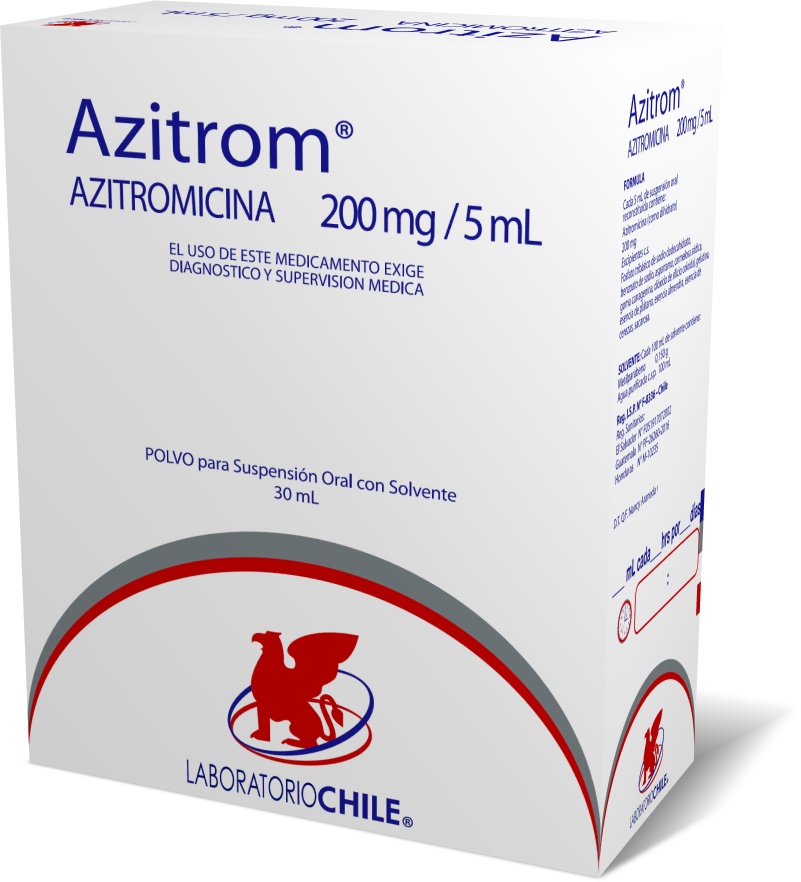 Azitrom 200 mg / 5 mL | Laboratorio Chile | Teva