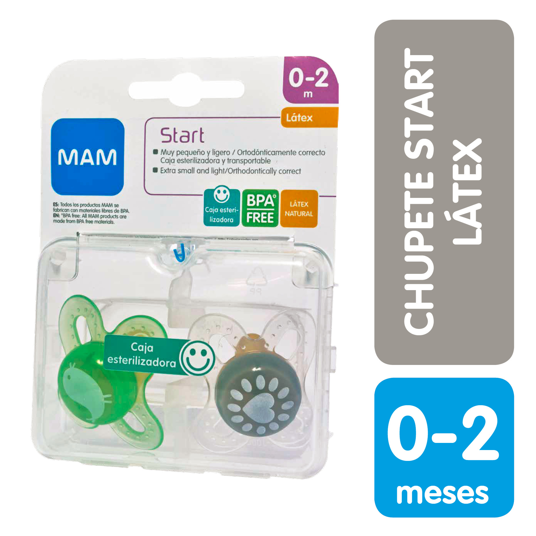Mam Chupete x2 Start 0+ Latex - Laboratorio Chile